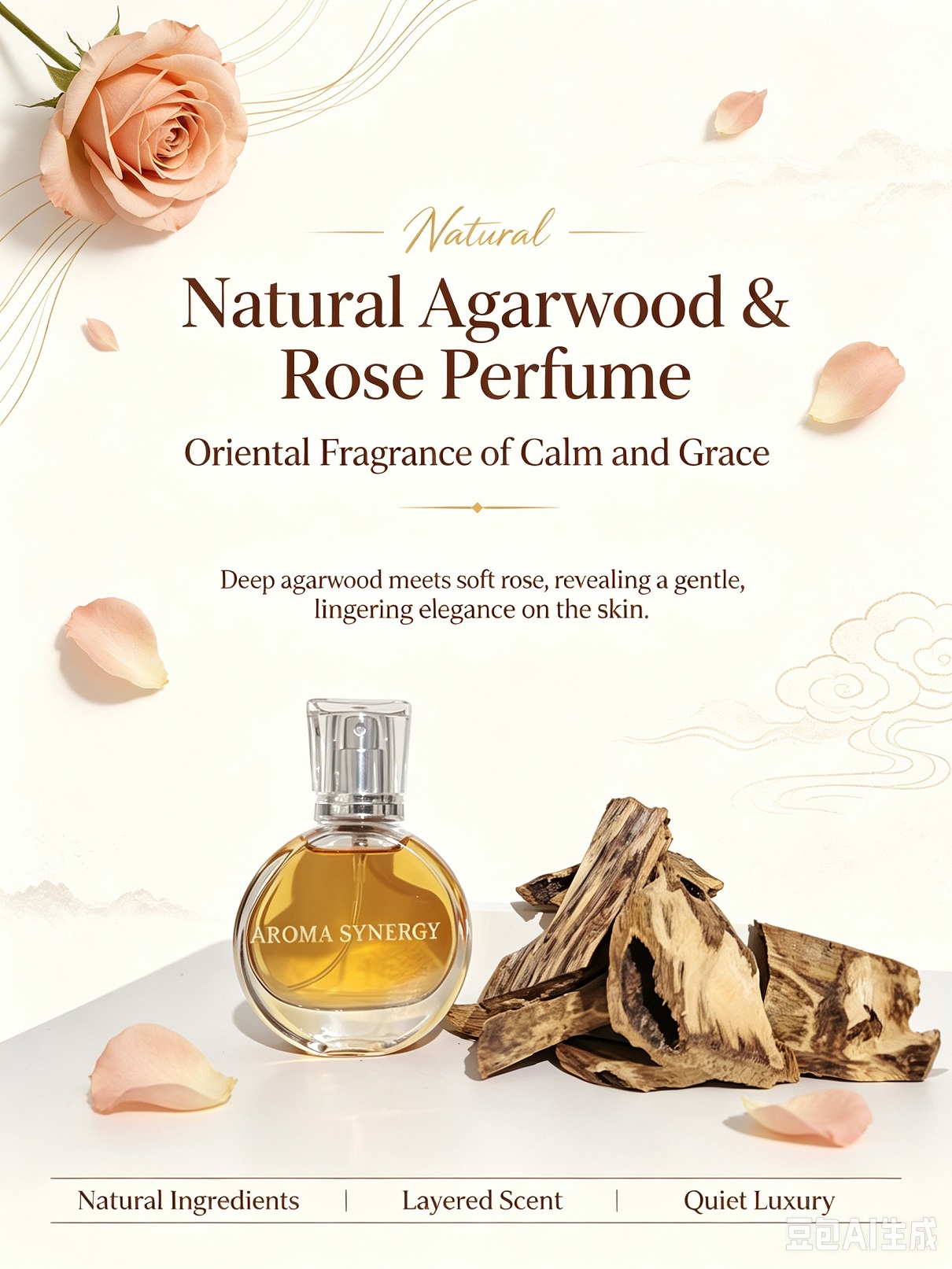 天然沉香複芳玫瑰花香水-Natural Agarwood & Compound Rose Perfume - Image 4