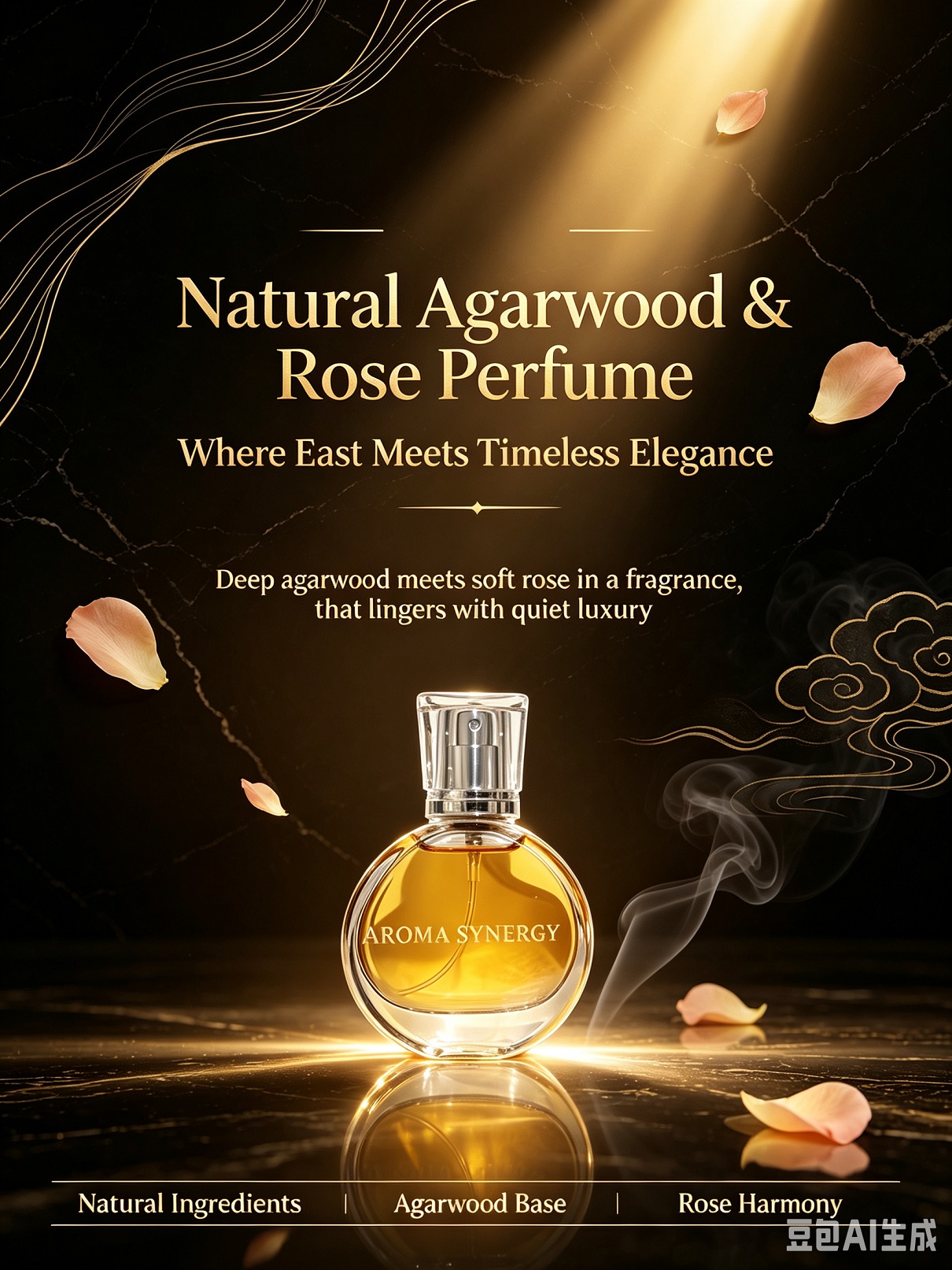 天然沉香複芳玫瑰花香水-Natural Agarwood & Compound Rose Perfume - Image 3